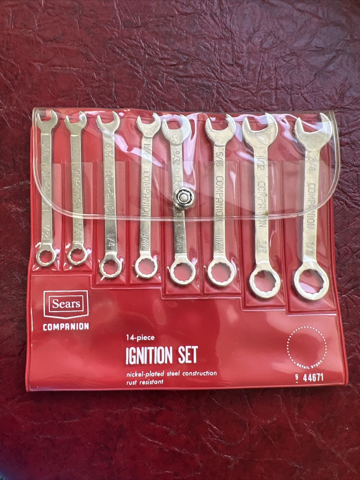 Vintage Sears Craftsman Companion 14-pc. Ignition Wrench Set 944671 See Descrip