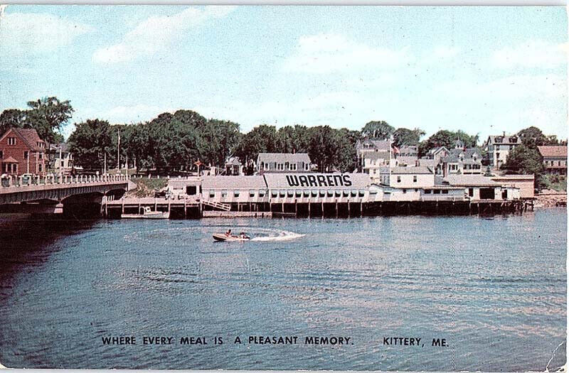 Postcard RESTAURANT SCENE Kittery Maine ME 6/28 AJ3177