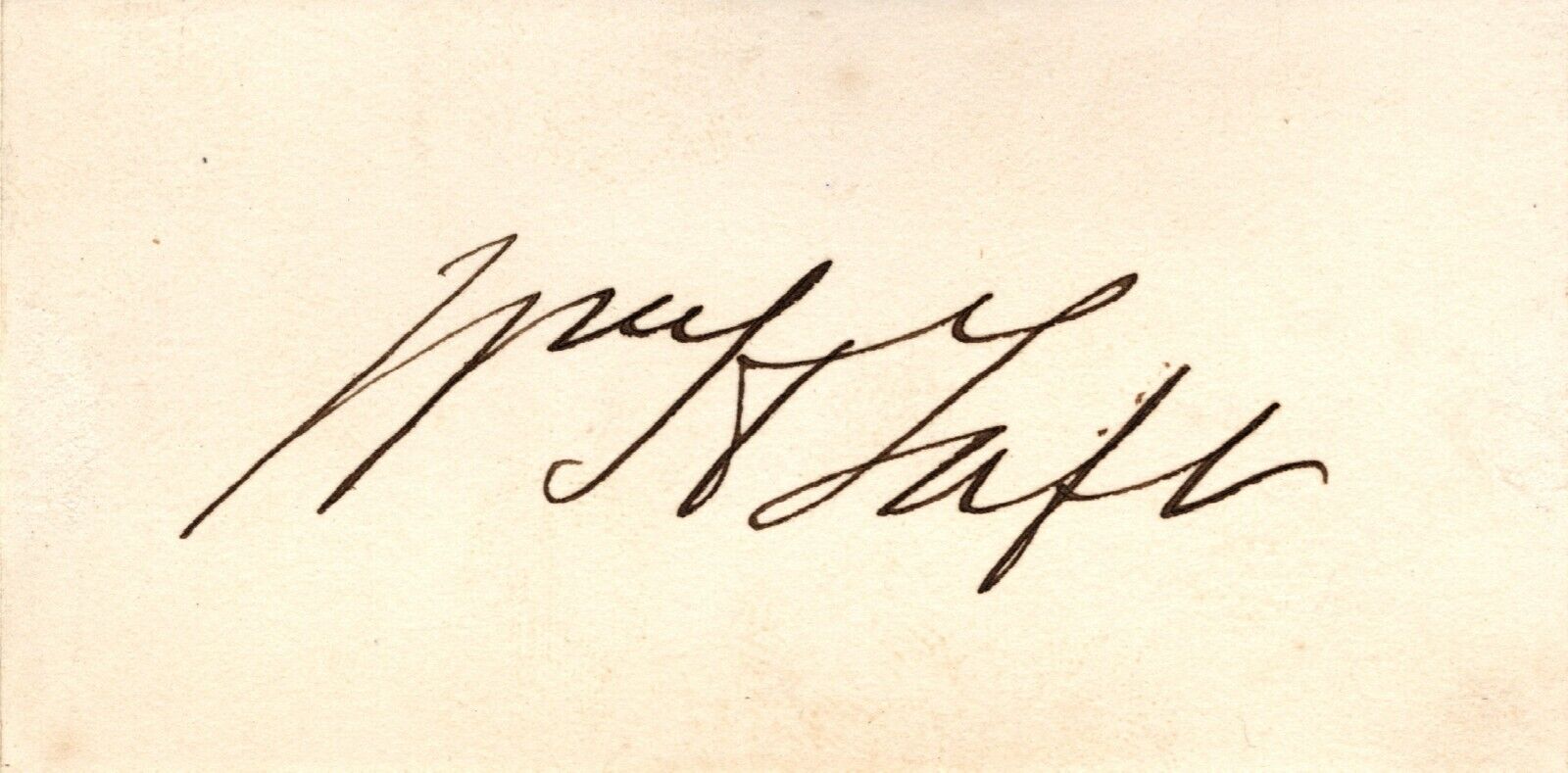 William Howard Taft - Ink Signature - In Pristine Condition - 27th US President