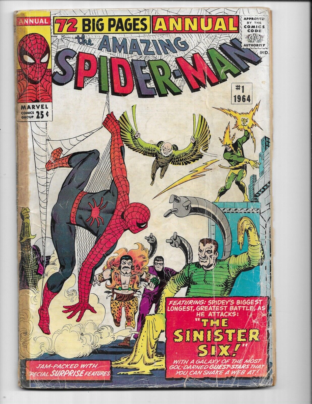AMAZING SPIDER-MAN ANNUAL 1 - G 2.0 - 1ST APPEARANCE OF SINISTER SIX (1964)