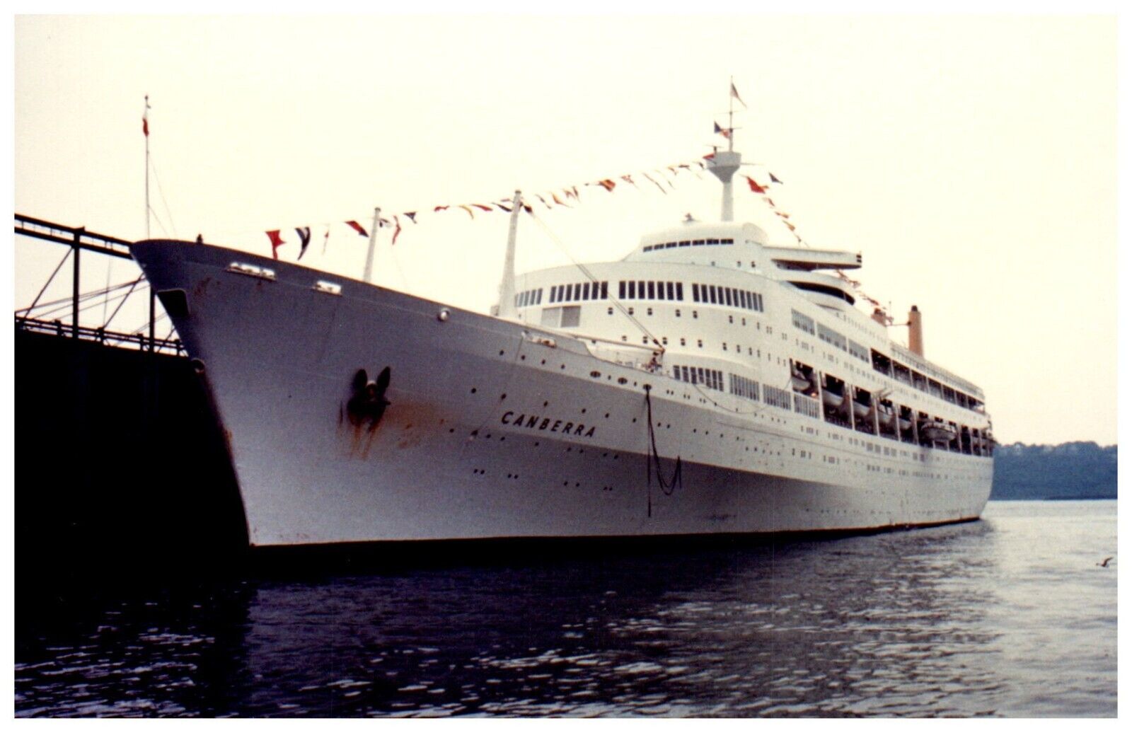 SS Canberra Cruise Ship (1961) P&O Orient Lines Photo Vintage 4x6\