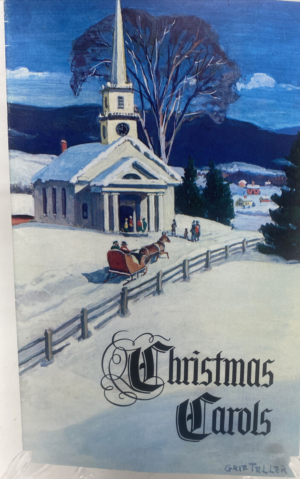1955 Christmas Carols Songbook Akron Savings Bank Advertising Booklet Music F24