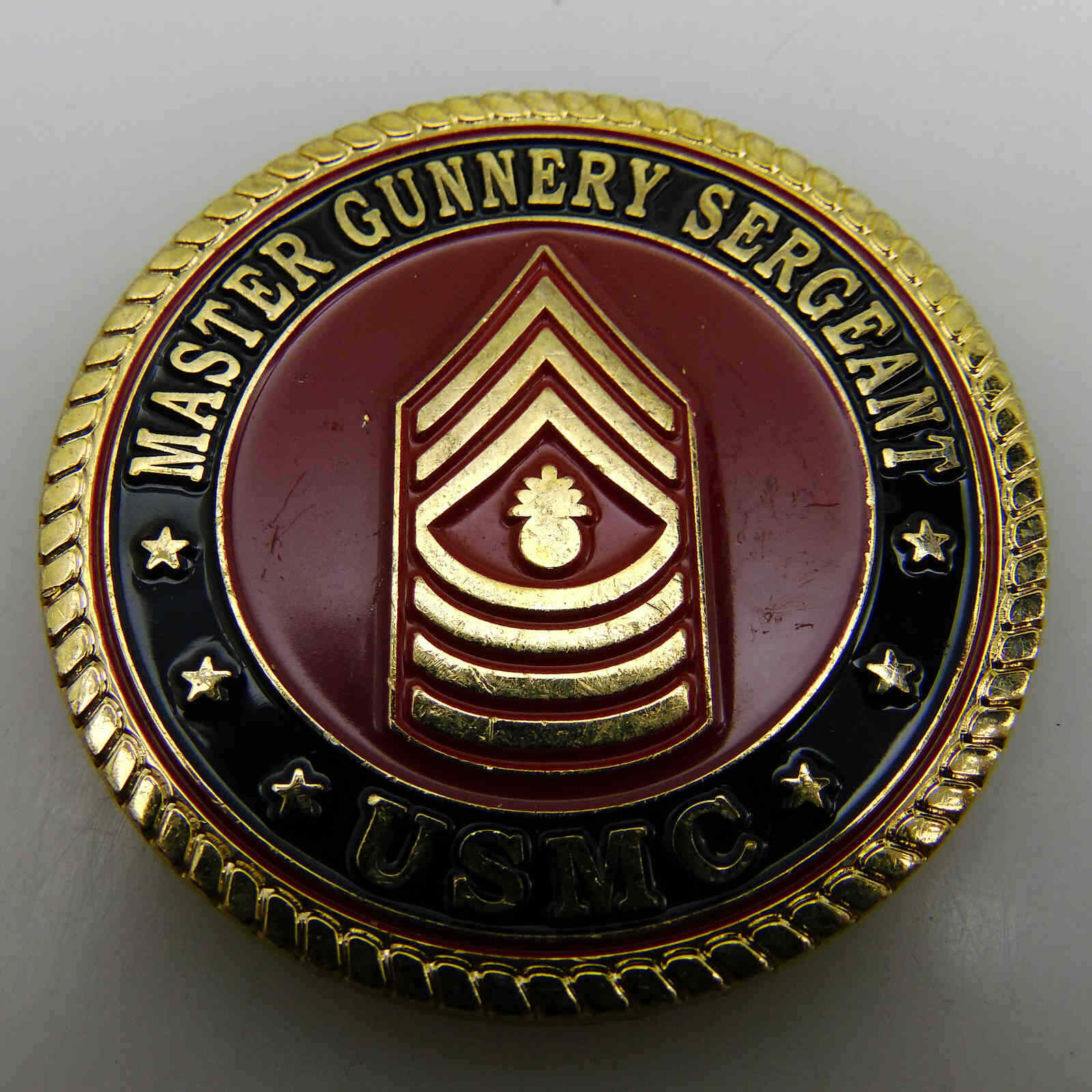 USMC MASTER GUNNERY SERGEANT CHALLENGE COIN