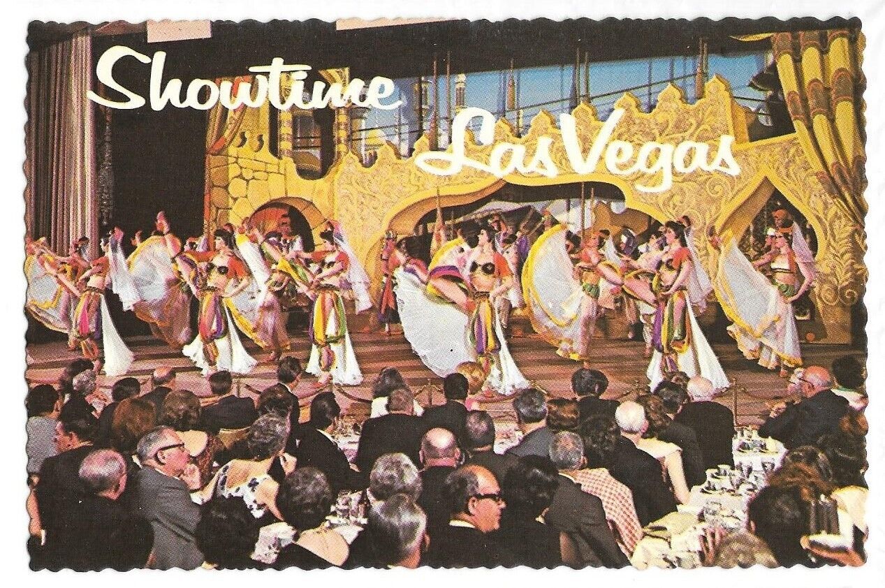 Stardust Hotel Casino Showtime Las Vegas Showgirls Show Time Theatre Postcard NV