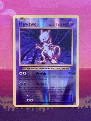 Pokemon Card Mewtwo Evolutions Reverse Holo Rare 51/108 Near MInt 