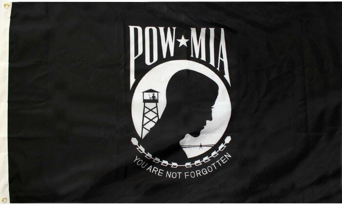 WHOLESALE LOT OF 12 POW MIA FLAGS YOU ARE NOT FORGOTTEN FLAG LARGE 3 BY 5 FEET