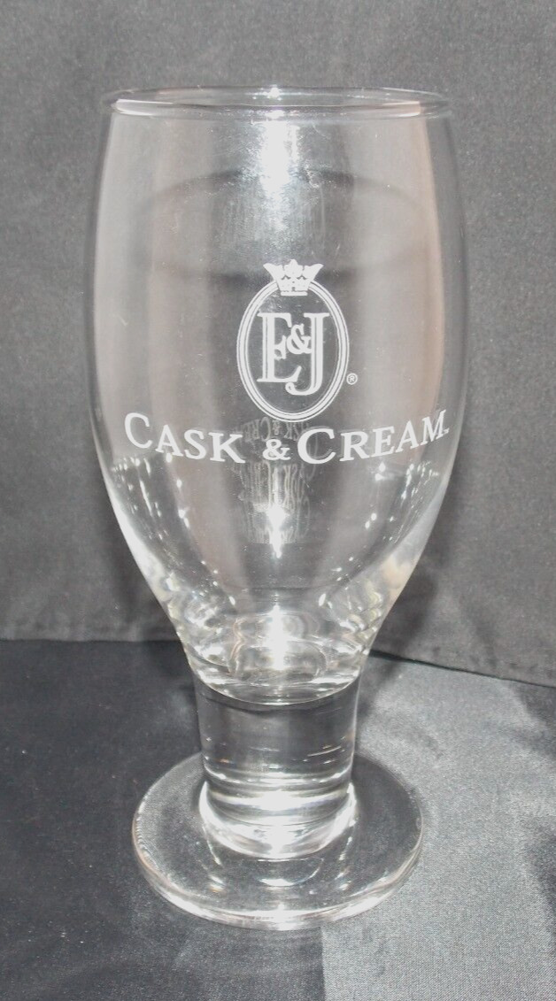 E&J Cask and Cream Brandy 12 oz Glass