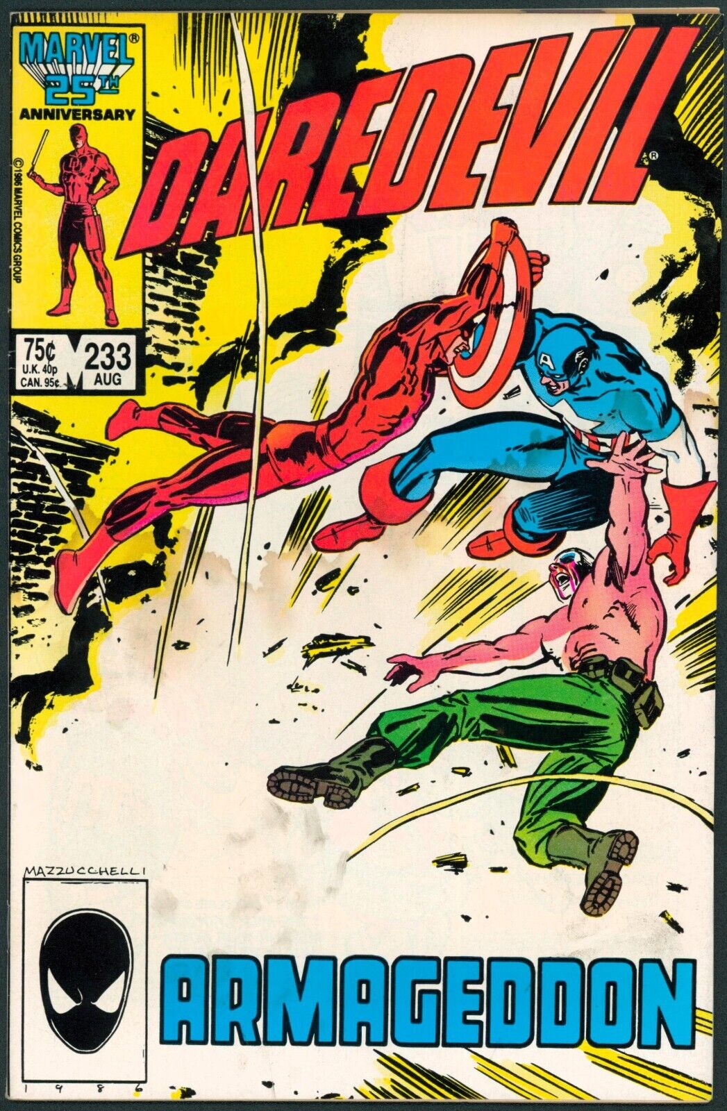 Daredevil 233 VG+ 4.5 Marvel 1986