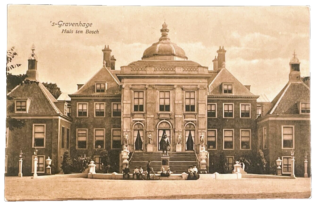 Antique Foreign Photo Postcard NETHERLANDS DEN HAAG Huis ten Bosch RPPC 1920\'s