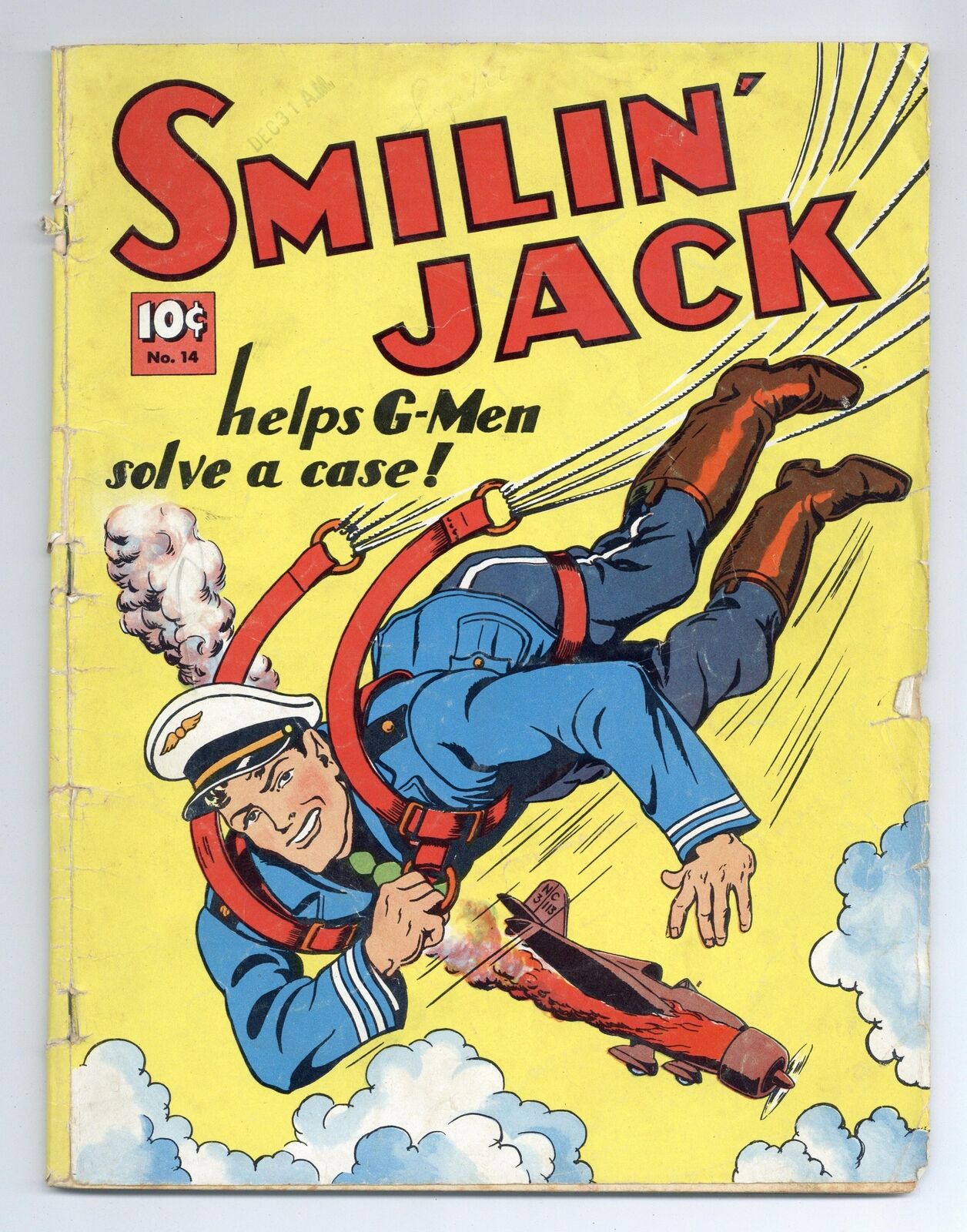 Smilin' Jack Large Feature Comic #14 PR 0.5 1940