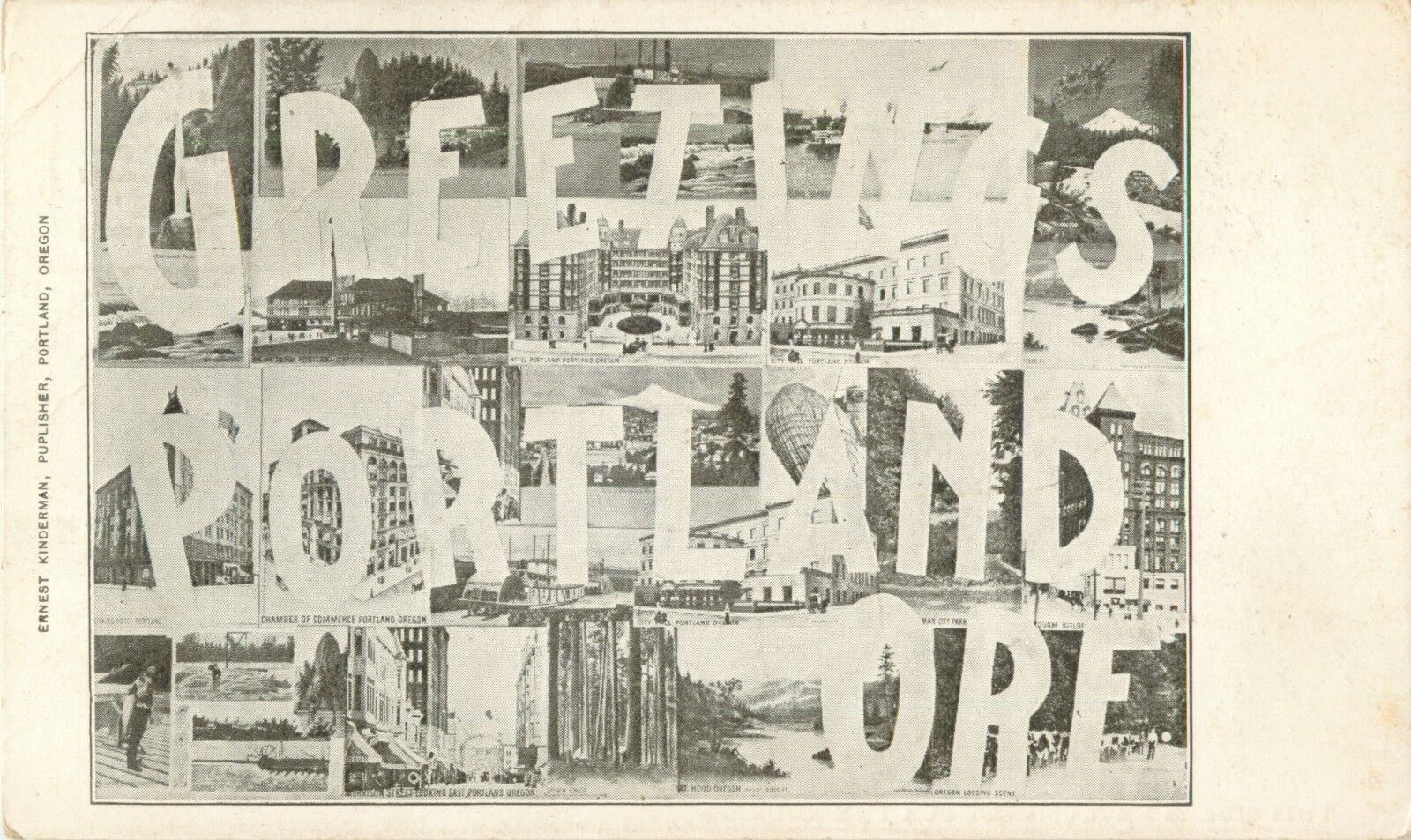 Early Multiview, Greetings From Portland OR 1907