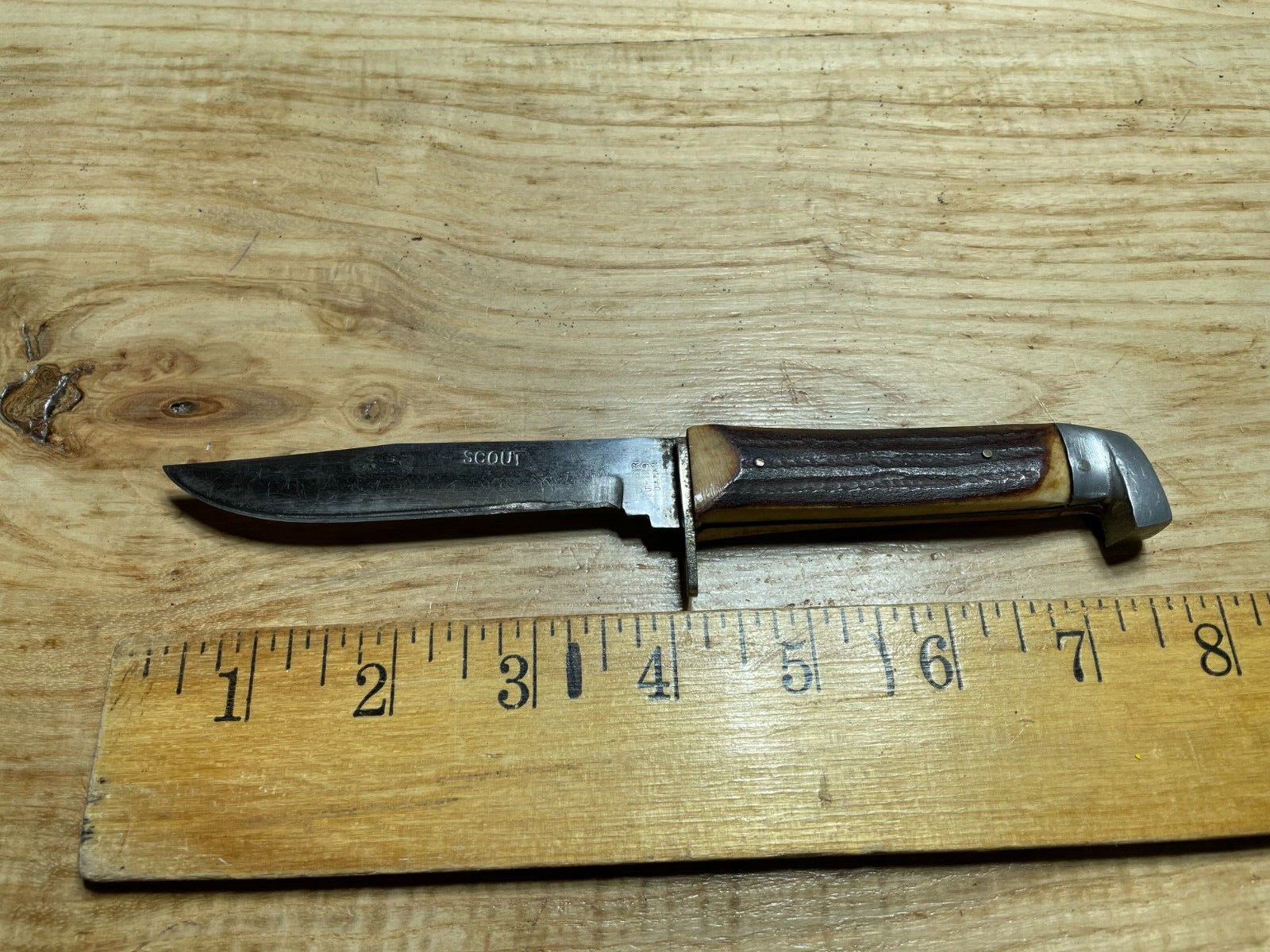 Vintage Omor J-129 Scout Fixed Blade Knife Japan