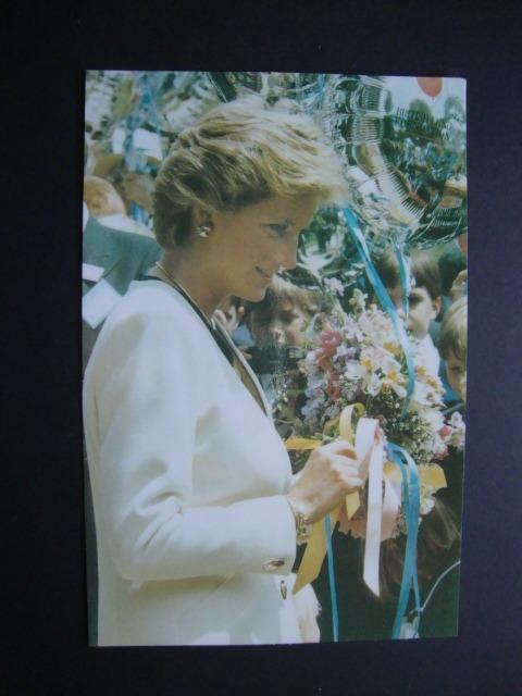 Railfans2 674) 1990 Postcard, UK Royalty Diana The Princess Of Wales Visits Bath