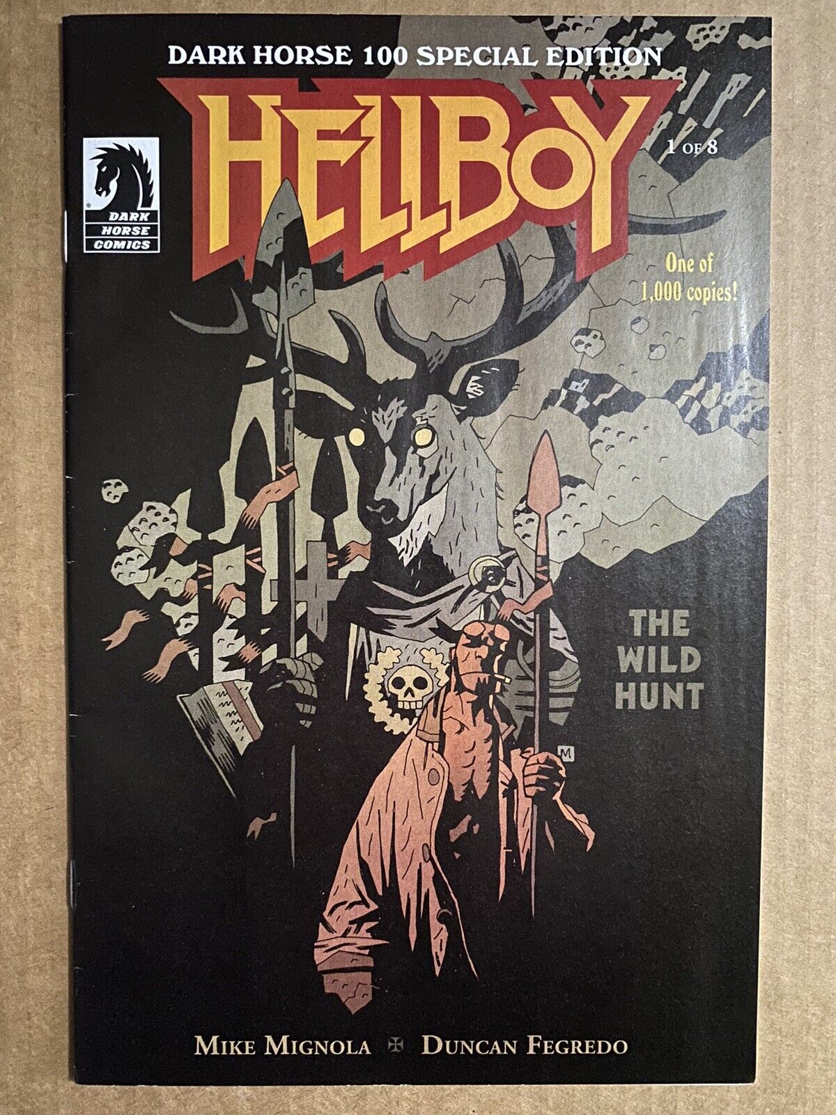 Hellboy The Wild Hunt #1 Dark Horse Variant Comic Book 1,000 Copies Made