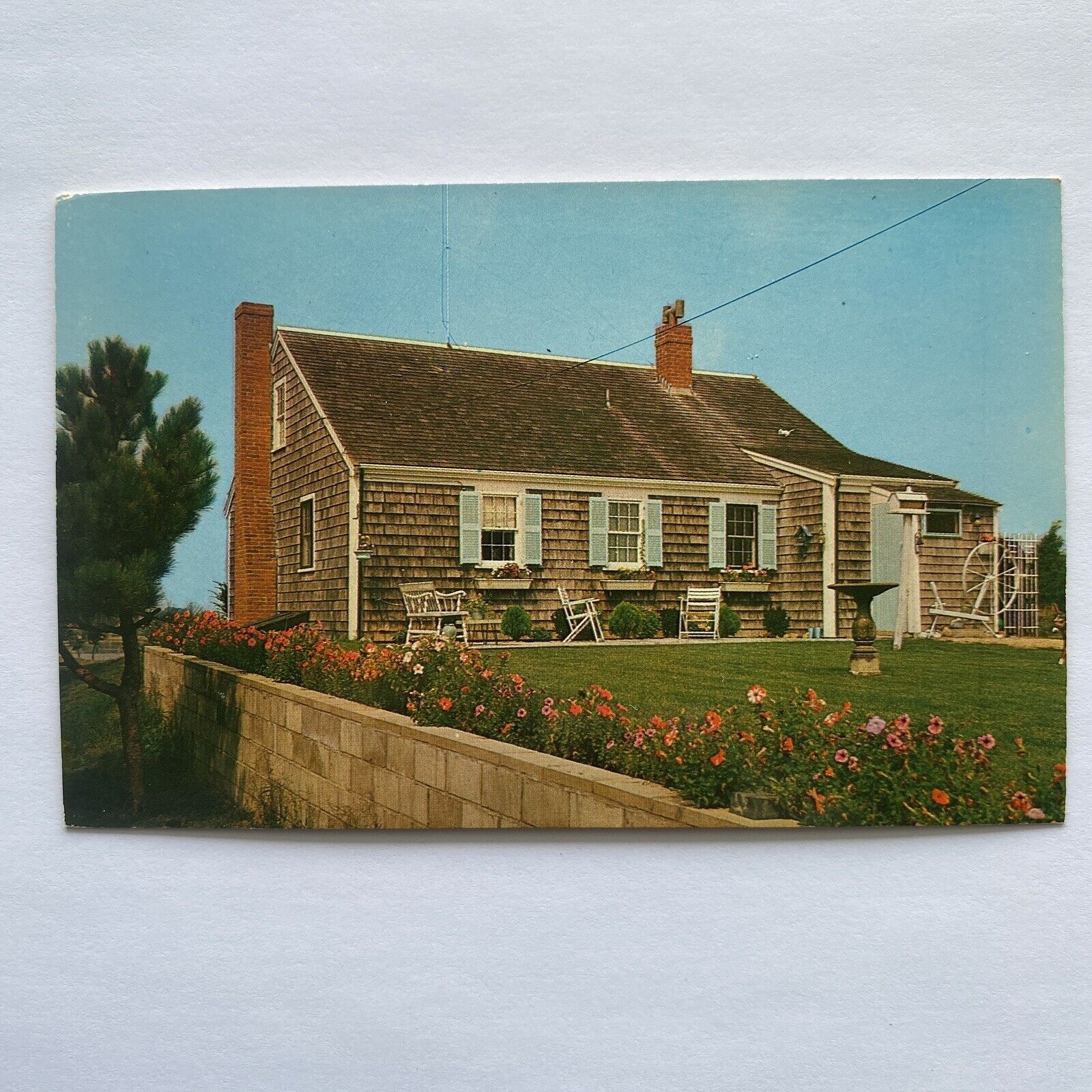 Typical Cape Cod Cottage Cape Cod MA Postcard Unposted c1950’s
