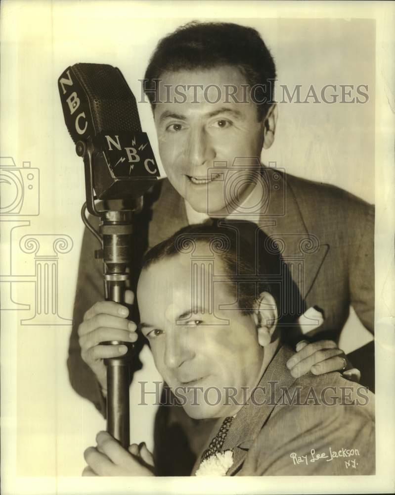 1936 Press Photo Jack Pearl and Cliff Hall famous NBC radio comedians