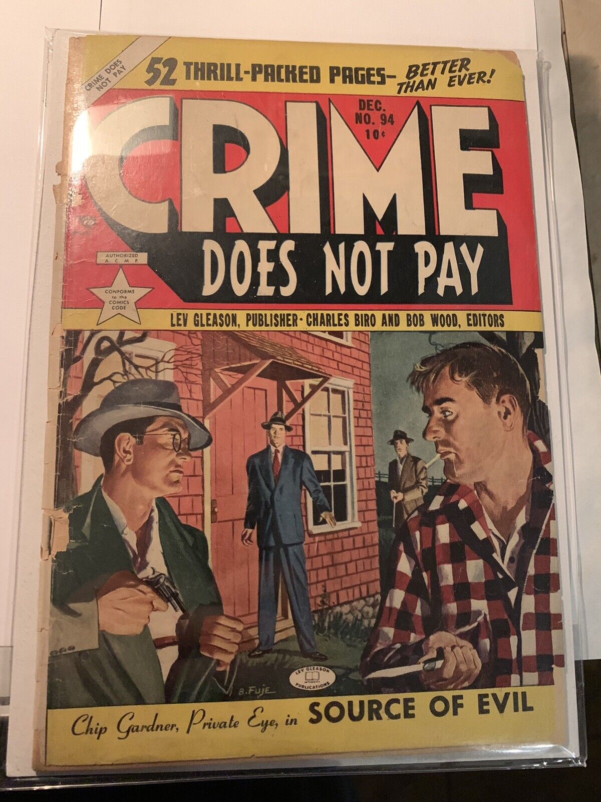 Crime Does Not Pay #94 Low Grade 1950 Precode Crime Lev Gleason