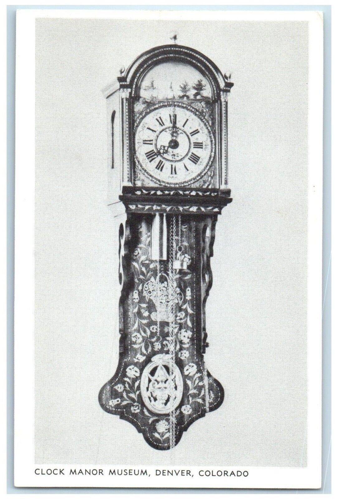 c1940 Clock Manor Museum Orville Hagans Horologist Denver Colorado CO Postcard
