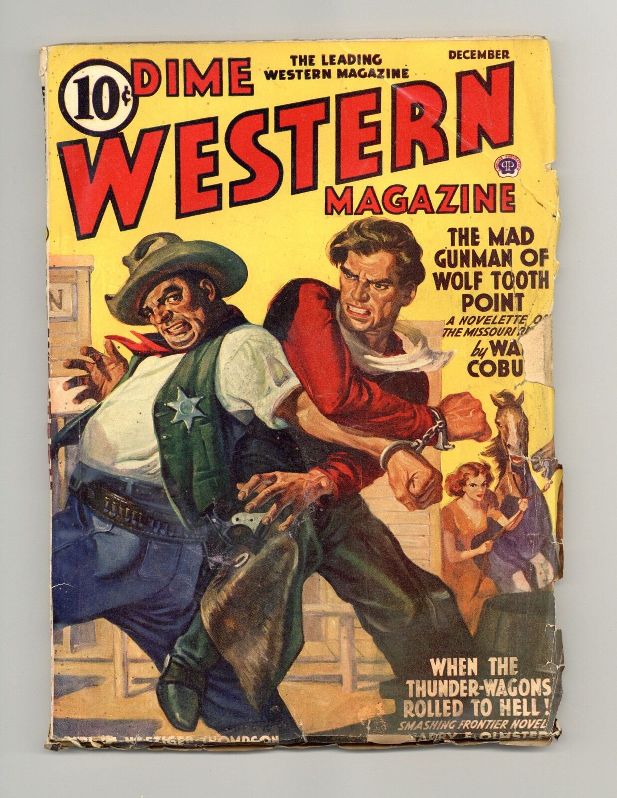 Dime Western Magazine Pulp Dec 1940 Vol. 28 #4 GD/VG 3.0