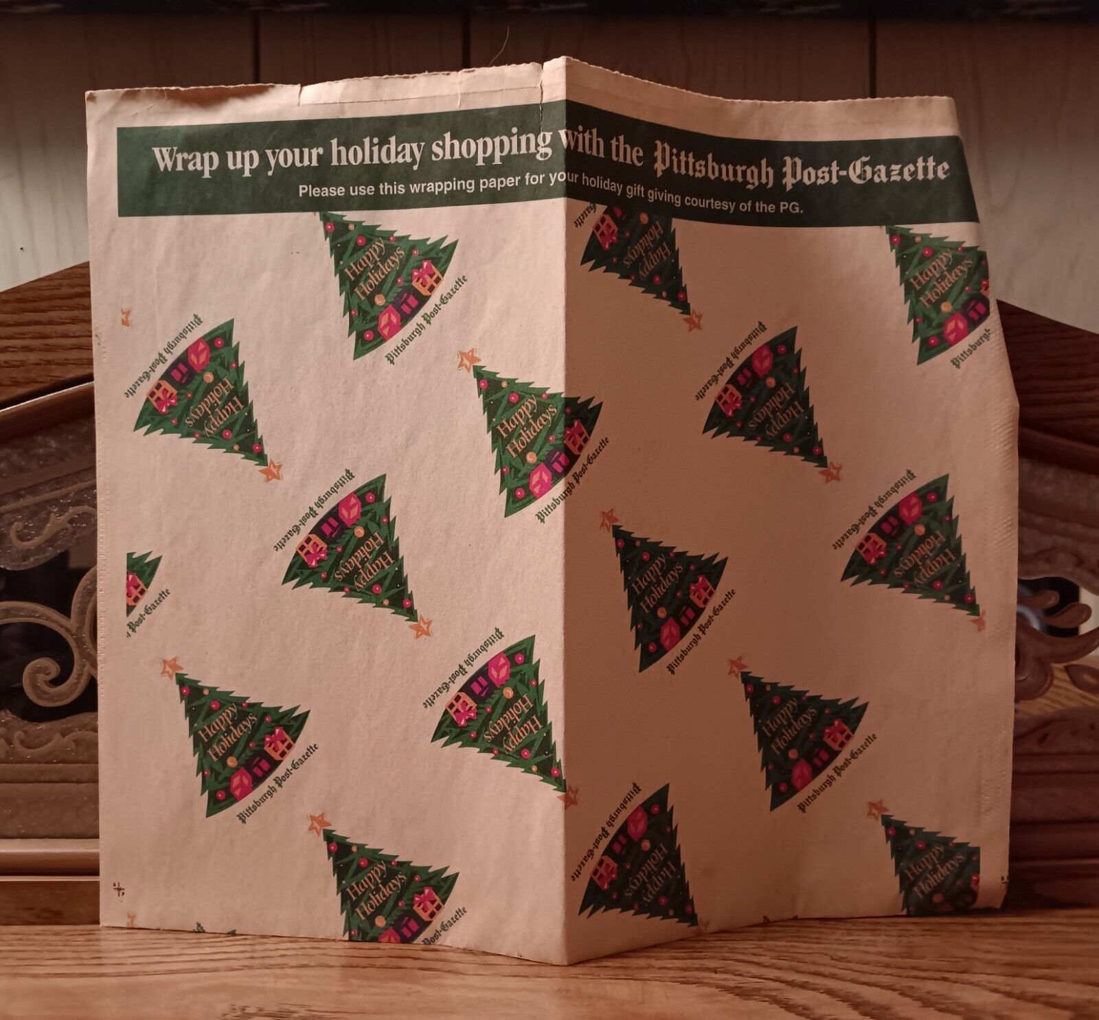 Vintage Pittsburgh Post-Gazette Wrapping Paper, Newspaper Promo Insert 21\