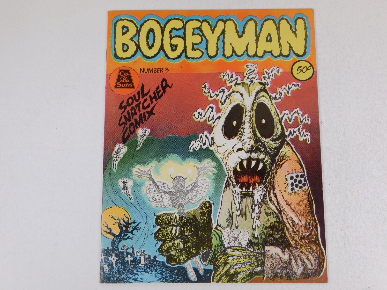 Bogeyman #3 NM- 9.2 Underground Horror Comic 1970 Rory Hayes 1st Print Comix