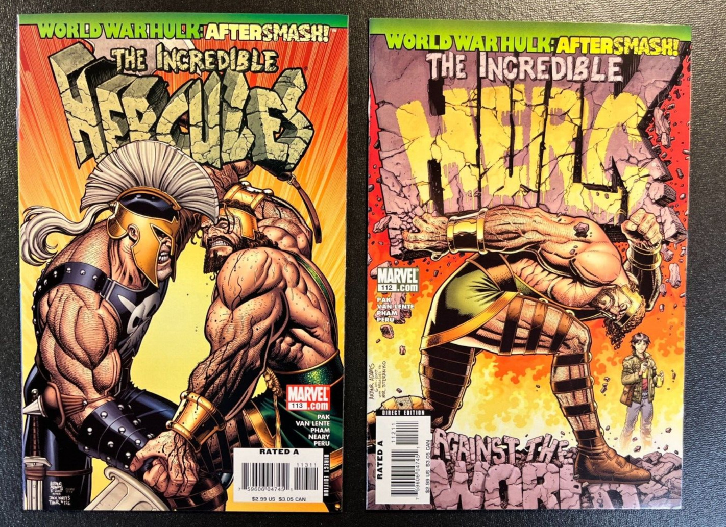 Incredible Hercules 112 113 World War Homage Thor 126 Ghost Rider Hulk V 1 Black