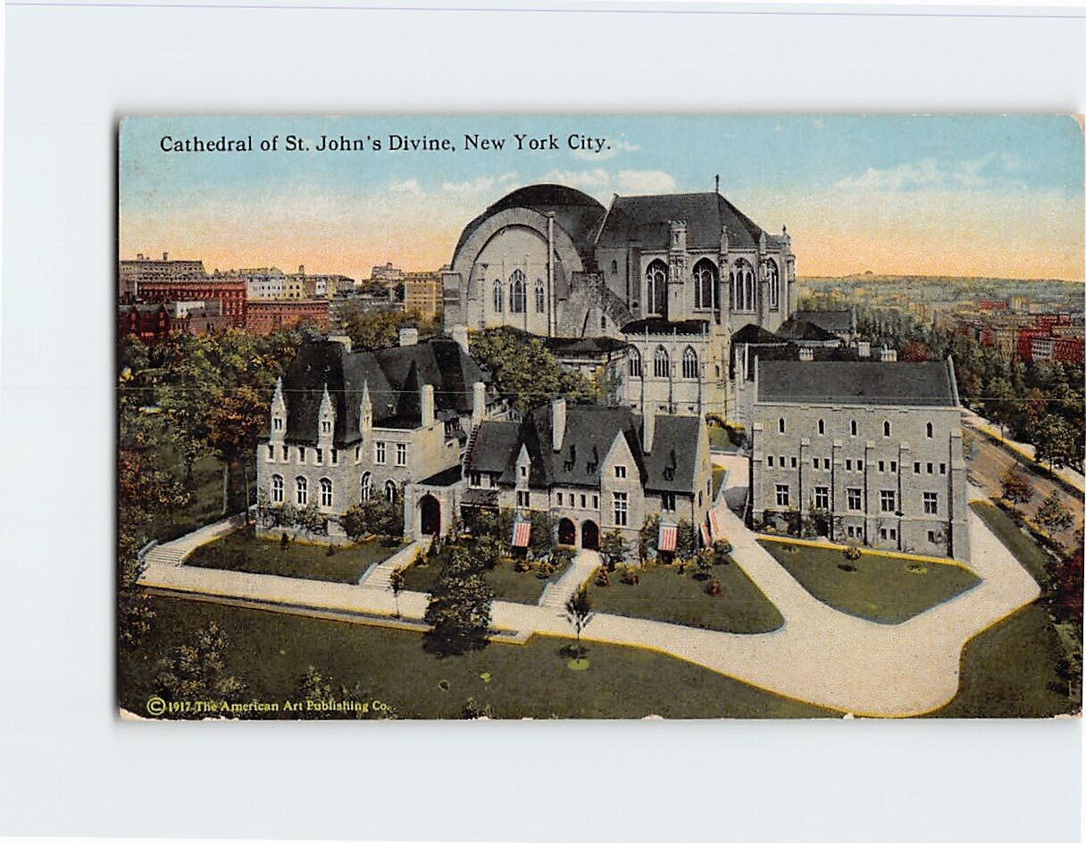 Postcard Cathedral of St. John\'s Divine New York City New York USA