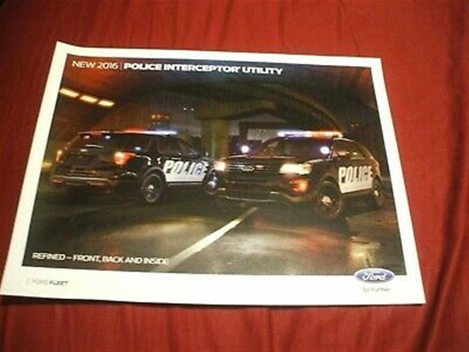2016 FORD POLICE INTERCEPTOR UTILITY Brochure Catalog - POLICE CAR