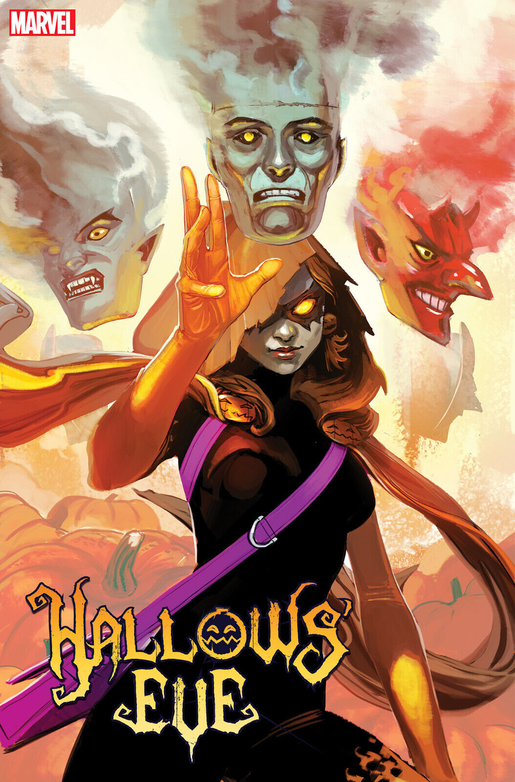 HALLOW'S EVE #1 (STEPHANIE HANS VARIANT) COMIC BOOK ~ Marvel Comics NM+