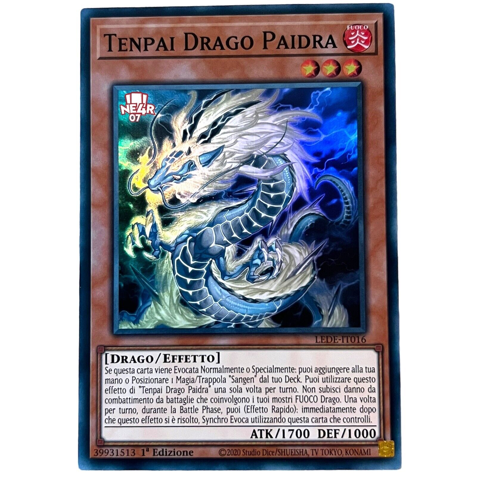 Yu gi oh super rare ita lede-it016 Tenpai Dragon Paidra 