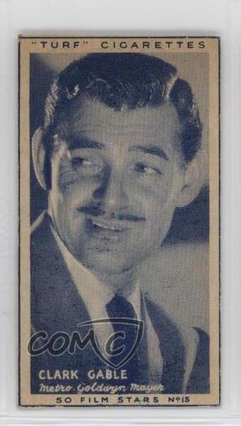 1947 Turf Cigarettes Film Stars Clark Gable #15 y5d