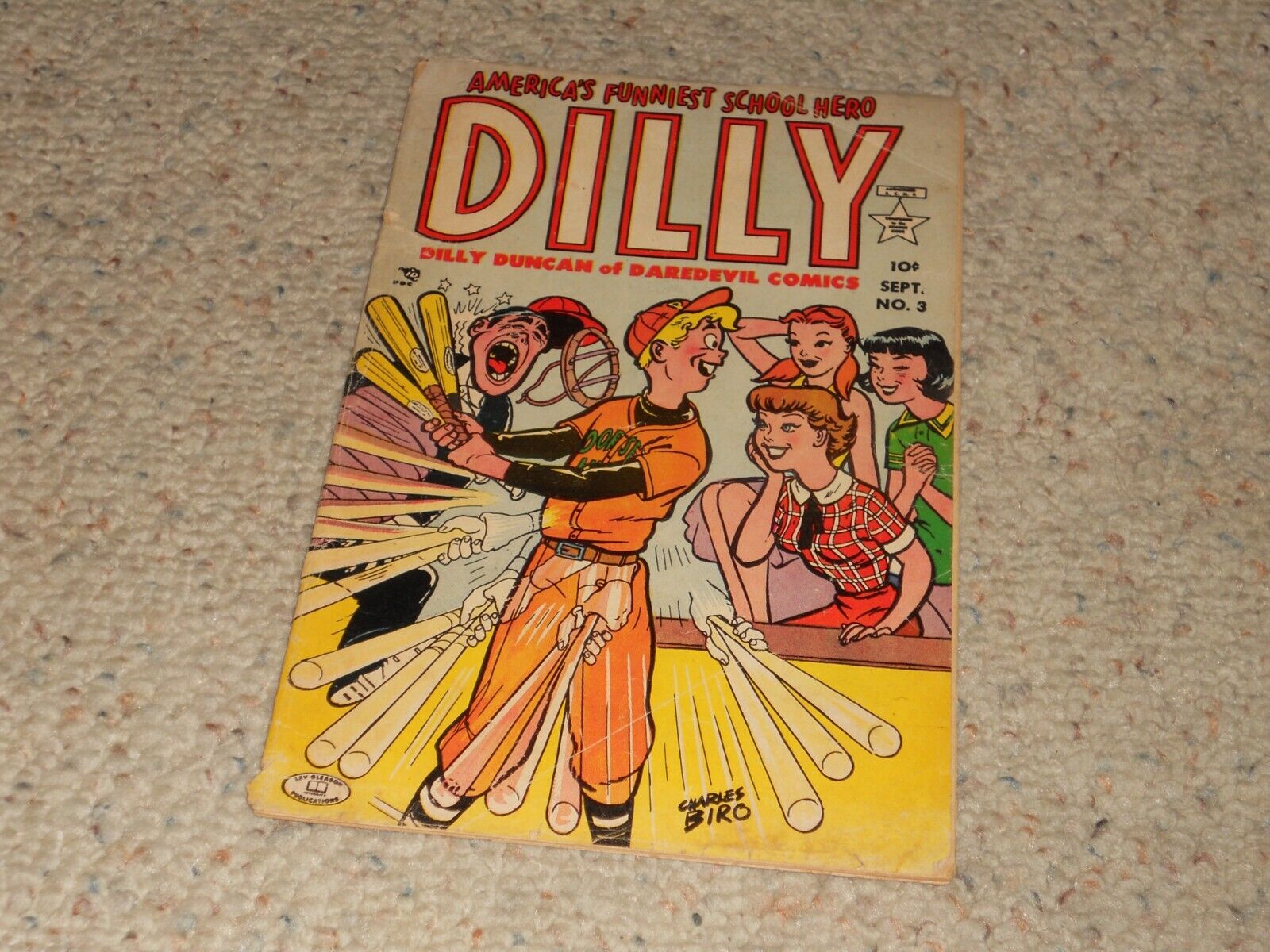 1953 DILLY DUNCAN Gleason Comic Book #3 - THE CARNIVAL QUEEN KIDNAPPING