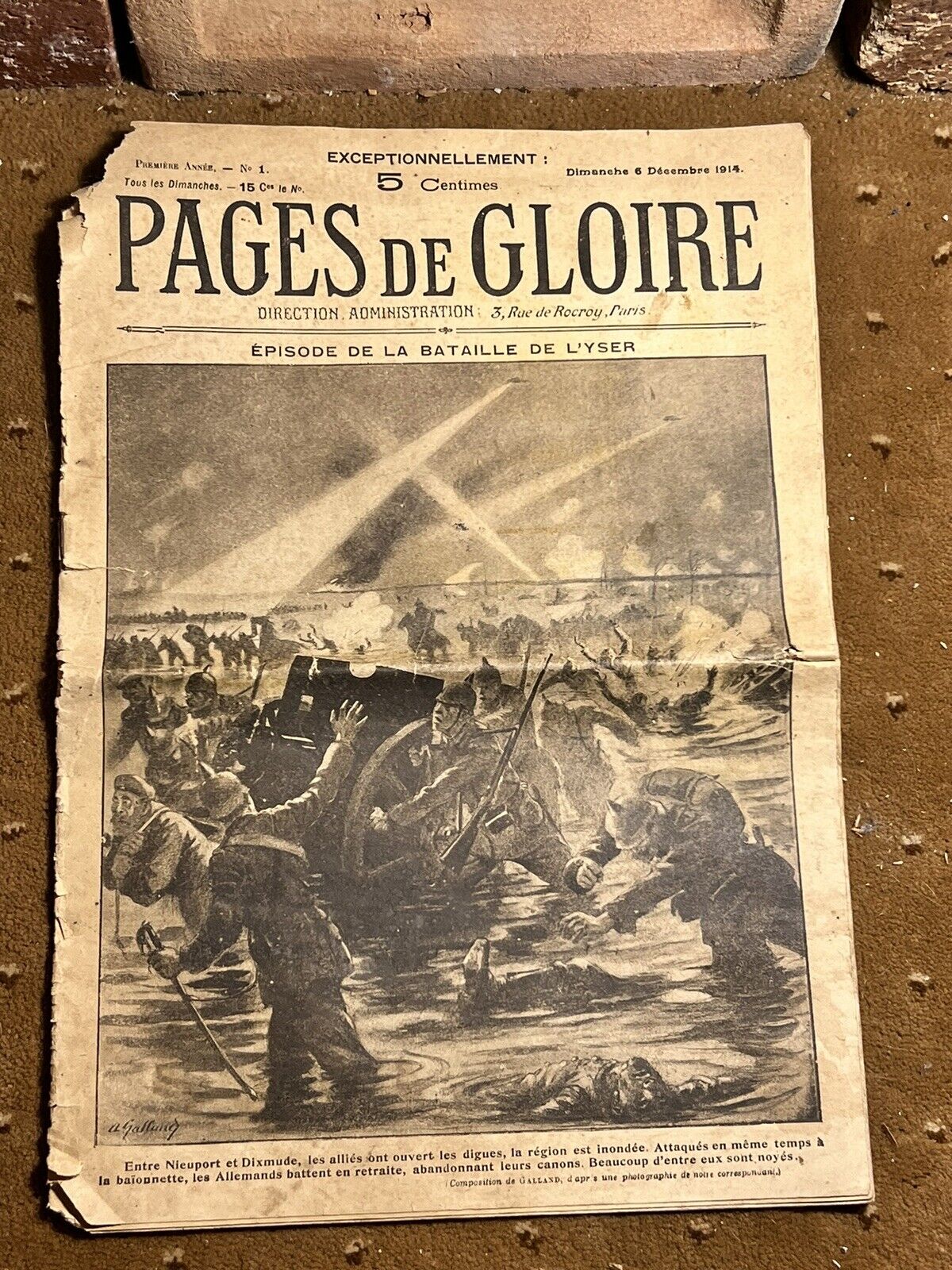 WW1 French Magazine 1914