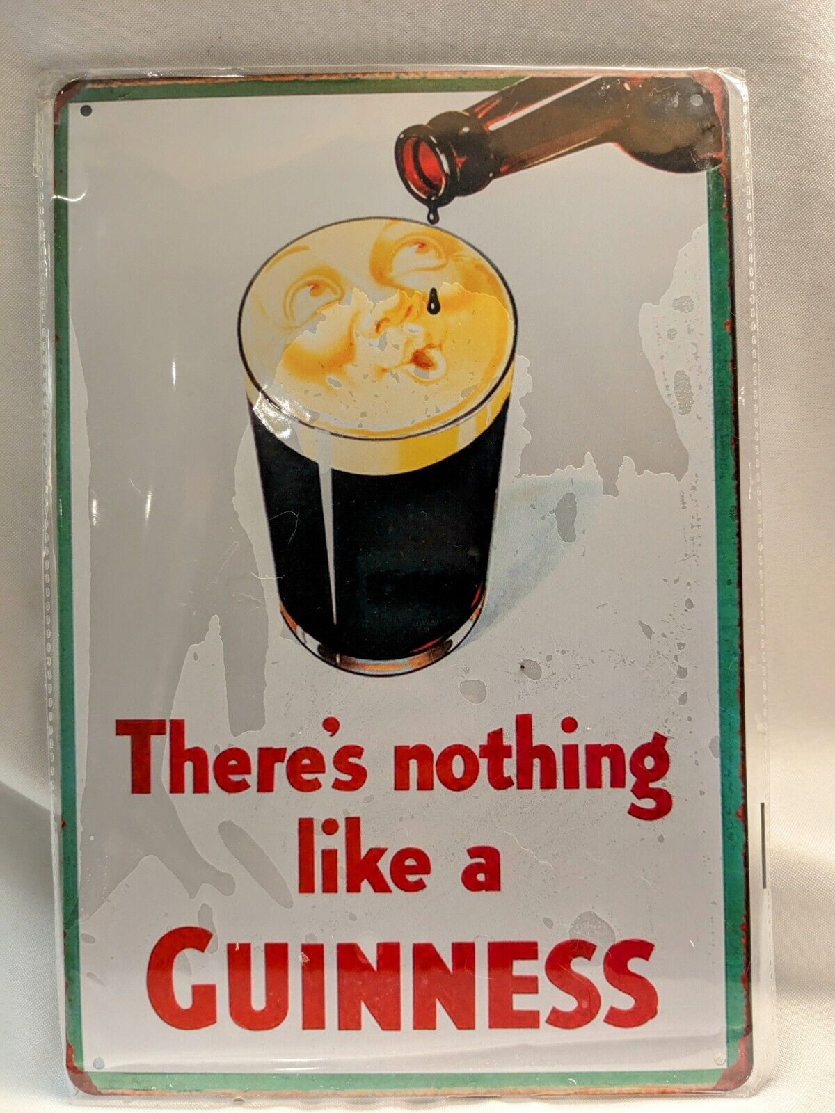 Guinness Metal Wall Décor Sign Beer Bar Décor There\'s Nothing Like A Guinness 