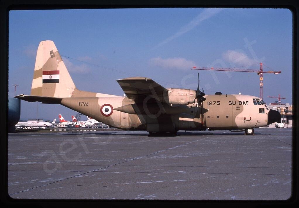 Egypt Air Force Lockheed C-130H SU-BAF Feb 99 Kodachrome Slide/Dia A19