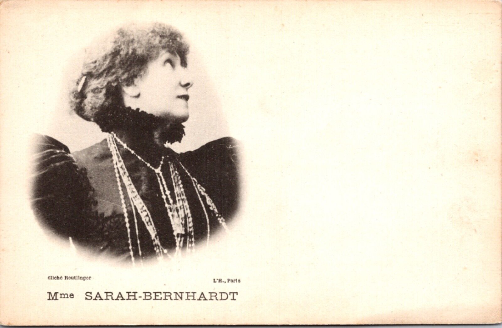 Postcard Mme Sarah-Bernhardt French Stage Actress