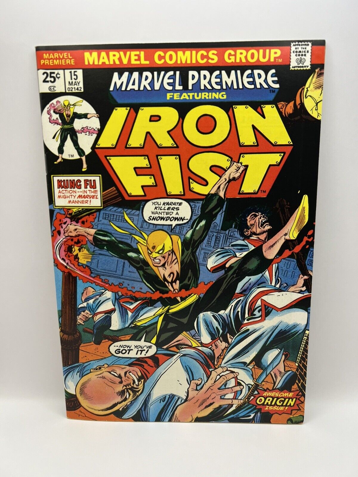 Marvel Premiere #15 1st Appearance Of Iron Fist Mark Jeweler Insert White Pages