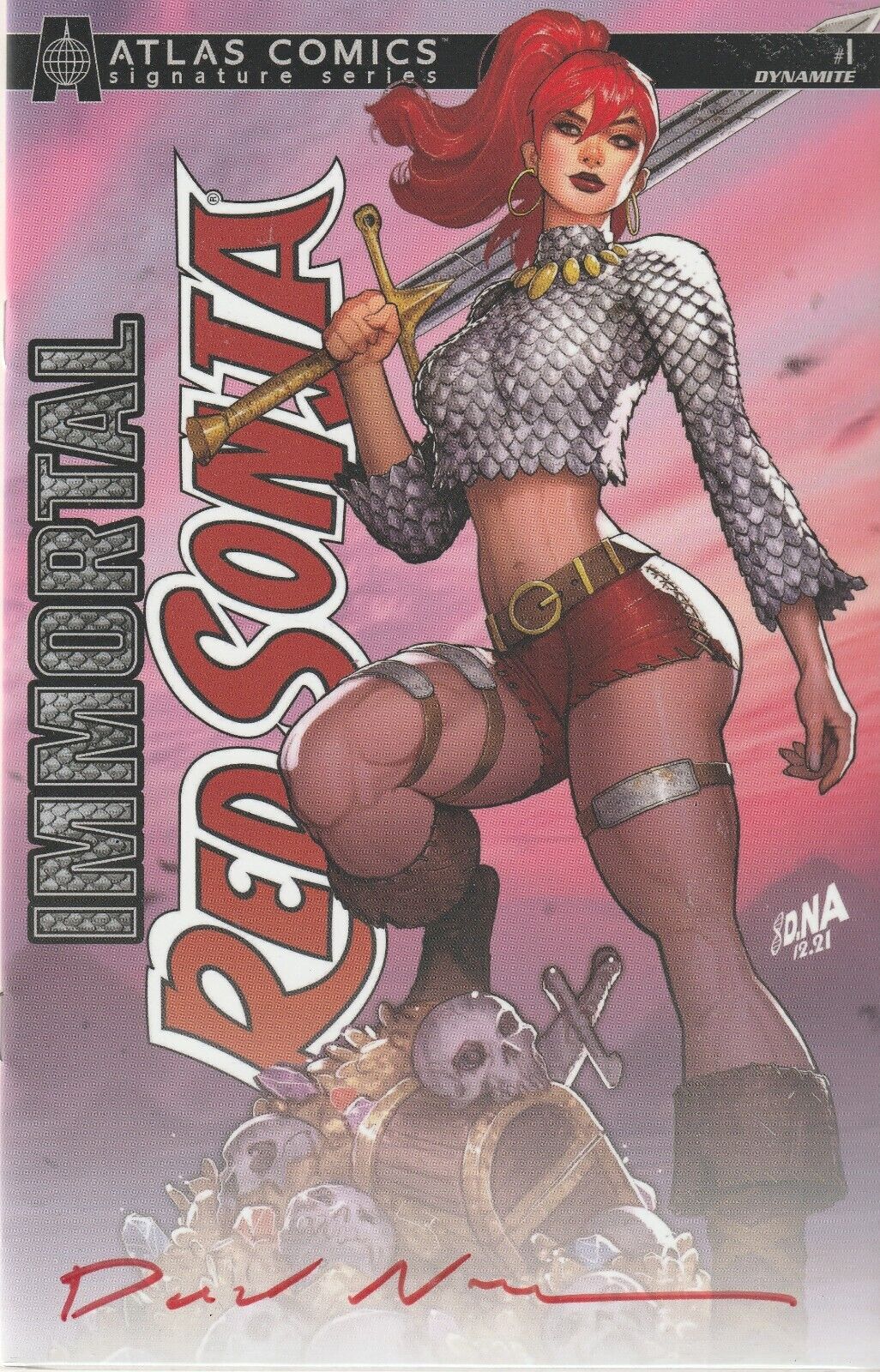 Immortal Red Sonja #1 Atlas Comics Signature Series Signed by David Nakayama