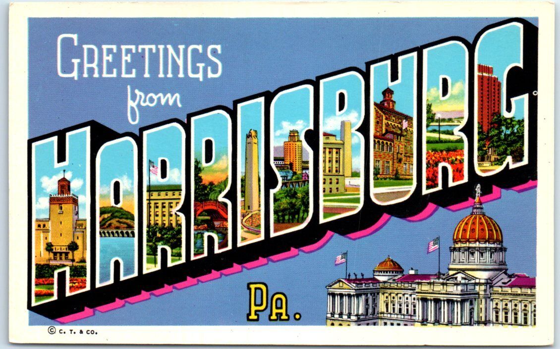Postcard - Greetings from Harrisburg, Pennsylvania