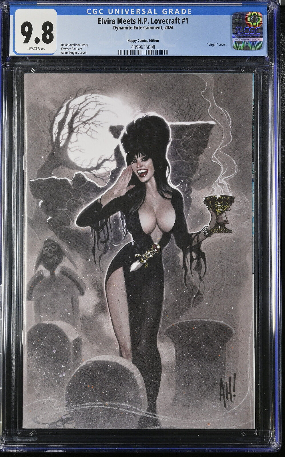 Elvira Meets HP Lovecraft # Adam Hughes Virgin Variant CGC 9.8