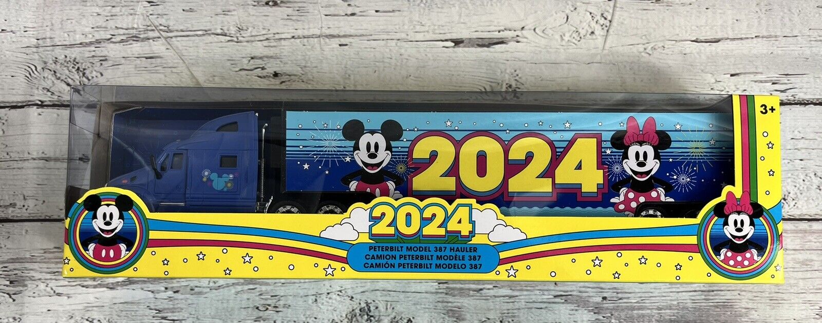 2024 Walt Disney World Mickey & Friends Toy Truck Peterbilt Model 387 Hauler