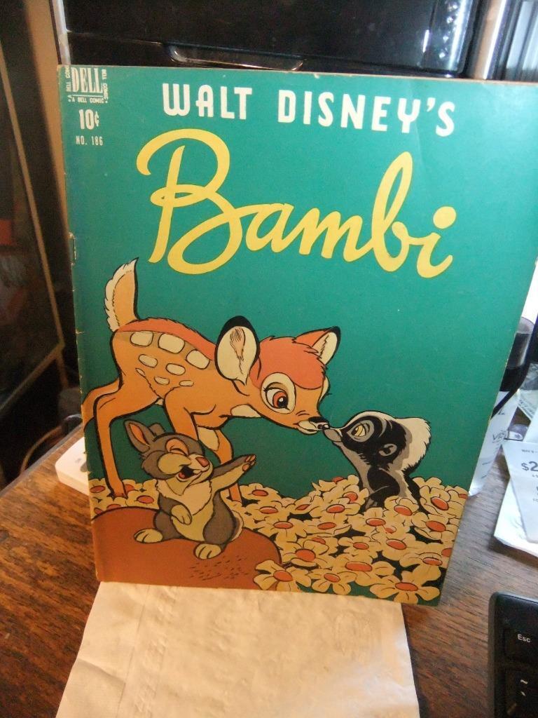 FOUR COLOR #186 (1948) Walt Disney\'s Bambi Dell Golden Age Comics