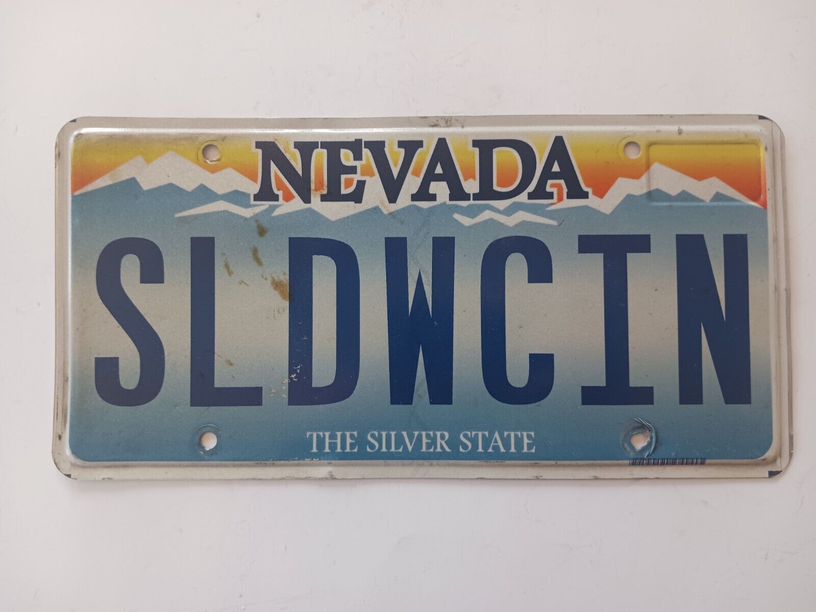 2016 Nevada Vanity License Plate SLDWCIN SOLD WITH CINDY or Slow Down Cindy