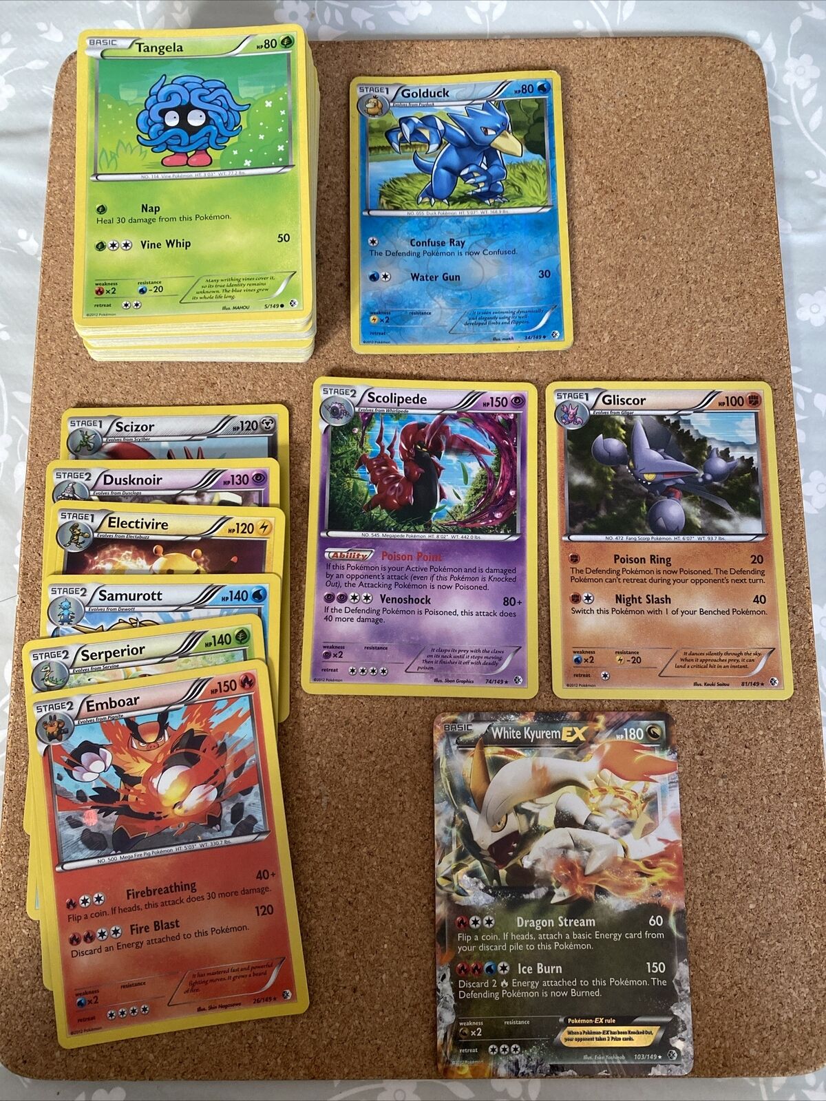 Pokemon Cards TCG Boundaries Crossed 52 normal, 1 reverse, 2 holo, 1 ex, 1 sr