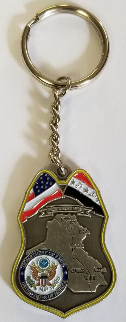 US Dept of State DOS DSS RSO Regional Security Office Baghdad Iraq KEYCHAIN