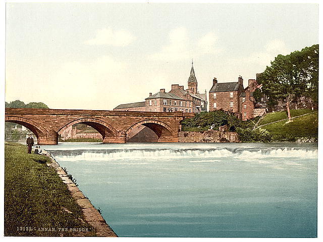 Photo:The bridge,Annan,Scotland,c1895