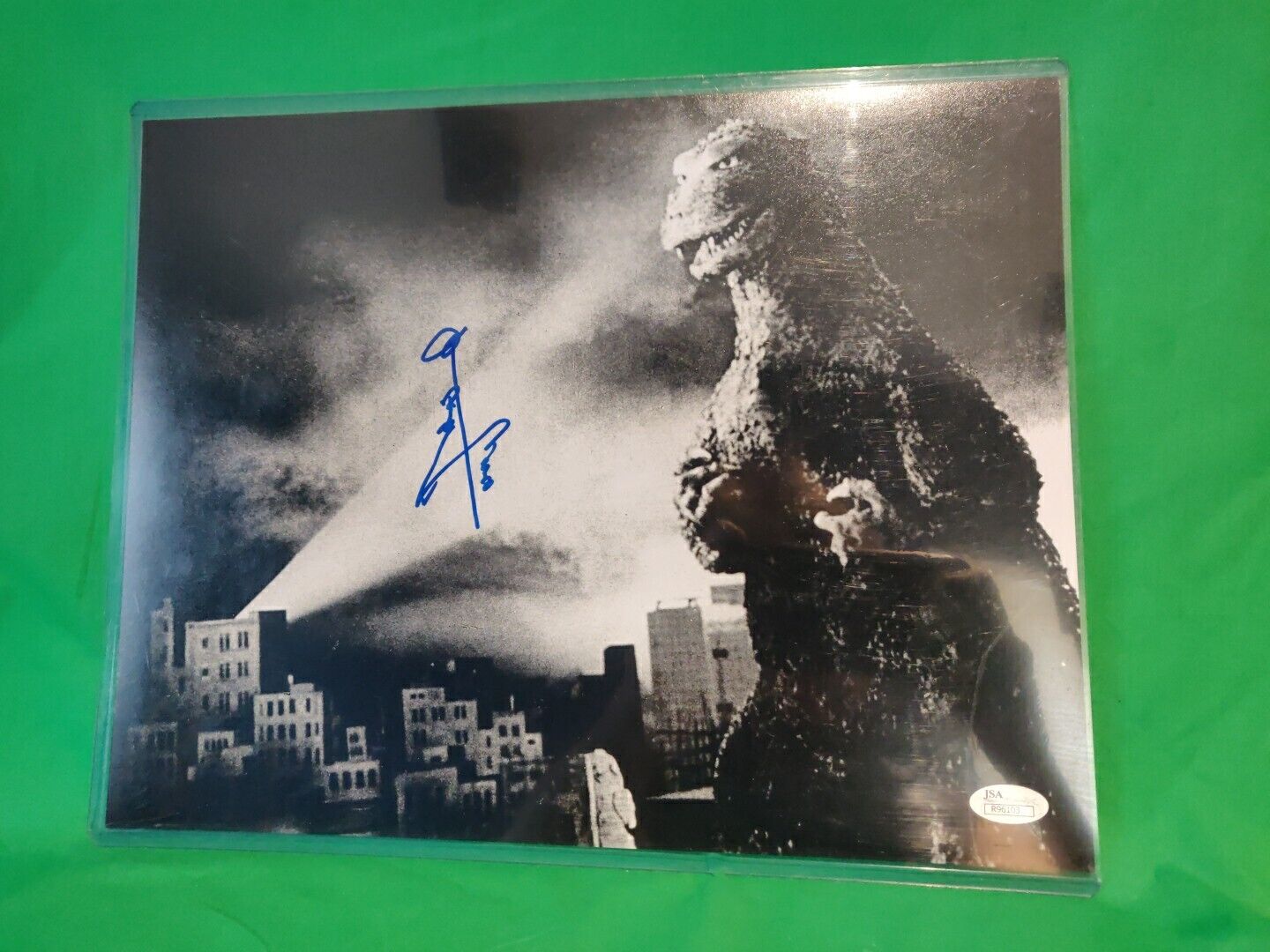 Haruo Nakajima Godzilla Signed 11x14 B&W Photo (JSACOA)