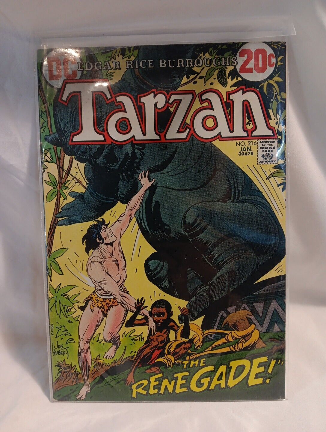 Tarzan Of The Apes #216 Jan 1973 Bronze Age DC Comics  (B-2-L)