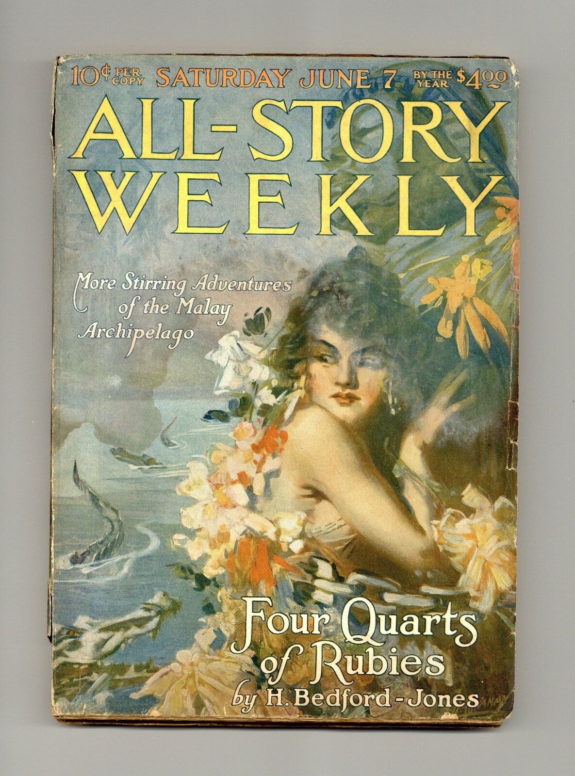 All-Story Weekly Pulp Jun 7 1919 Vol. 98 #1 GD- 1.8