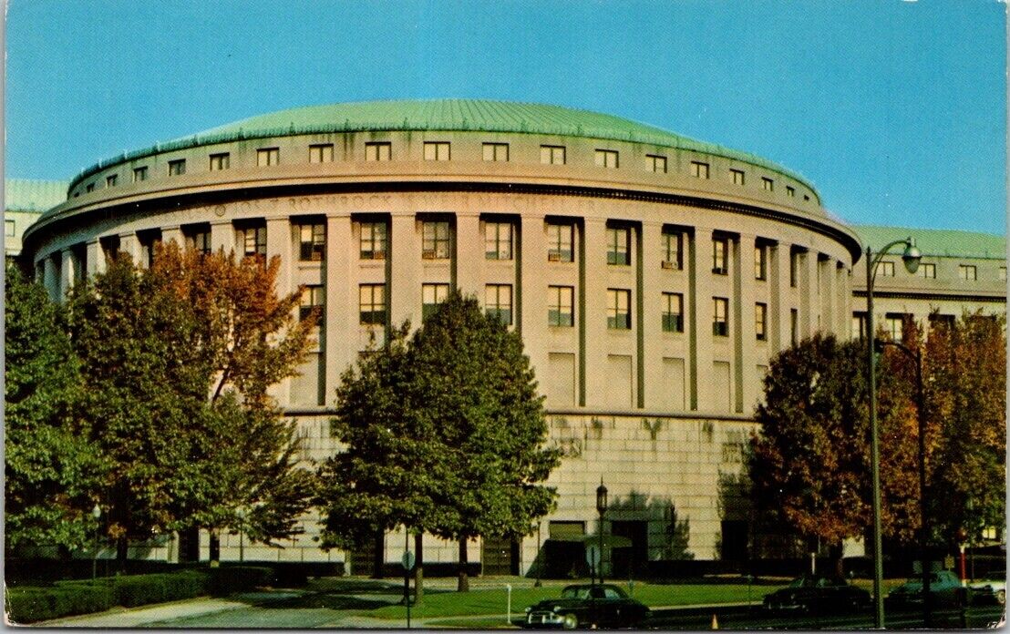 Harrisburg PA Education Building Near Capitol, Auditorium,Forum Vintage Postcard